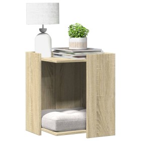 Mueble arenero para gatos madera roble Sonoma 42x42x51 cm de , Mobiliario para gatos - Ref: Foro24-857744, Precio: 37,62 €, D...