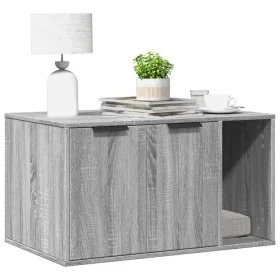 Cat litter box furniture in Sonoma gray wood 80x50x45 cm by , Cat furniture - Ref: Foro24-857738, Price: 81,15 €, Discount: %