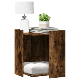 Mueble arenero para gatos madera roble ahumado 42x42x51 cm de , Mobiliario para gatos - Ref: Foro24-857746, Precio: 43,94 €, ...