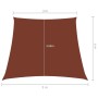 Toldo de vela trapezoidal de tela oxford terracota 3/5x4 m de vidaXL, Sombrillas - Ref: Foro24-135408, Precio: 51,62 €, Descu...