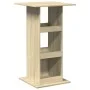 High bar table with storage in Sonoma oak wood, 60x60x102 cm by , Kitchen and dining tables - Ref: Foro24-854330, Price: 67,0...
