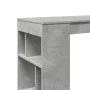 Mesa alta bar con estantes madera gris hormigón 102x50x103,5cm de , Mesas de cocina y de comedor - Ref: Foro24-854358, Precio...
