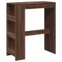 Mesa alta bar con estantes marrón roble 90x40x103,5 cm de , Mesas de cocina y de comedor - Ref: Foro24-854379, Precio: 77,13 ...