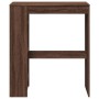 Mesa alta bar con estantes marrón roble 90x40x103,5 cm de , Mesas de cocina y de comedor - Ref: Foro24-854379, Precio: 78,49 ...