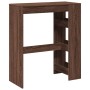 Mesa alta bar con estantes marrón roble 90x40x103,5 cm de , Mesas de cocina y de comedor - Ref: Foro24-854379, Precio: 78,49 ...
