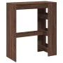 Tall bar table with oak brown shelves 90x40x103.5 cm by , Kitchen and dining tables - Ref: Foro24-854379, Price: 77,13 €, Dis...