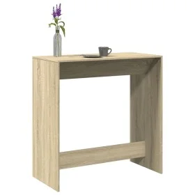 High bar table made of engineered Sonoma oak wood, measuring 102x50x103.5 cm. by , Kitchen and dining tables - Ref: Foro24-85...