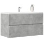 Armario pared baño madera ingeniería gris hormigón 80x38,5x45cm de , Muebles de baño - Ref: Foro24-856245, Precio: 51,72 €, D...