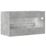 Armario pared baño madera ingeniería gris hormigón 80x38,5x45cm de , Muebles de baño - Ref: Foro24-856245, Precio: 51,03 €, D...
