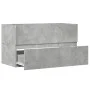 Armario pared baño madera ingeniería gris hormigón 80x38,5x45cm de , Muebles de baño - Ref: Foro24-856245, Precio: 51,03 €, D...