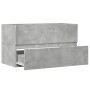 Armario pared baño madera ingeniería gris hormigón 80x38,5x45cm de , Muebles de baño - Ref: Foro24-856245, Precio: 51,72 €, D...