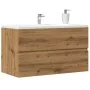Armario pared baño madera ingeniería artisian 80x38,5x45 cm de , Muebles de baño - Ref: Foro24-856247, Precio: 72,78 €, Descu...