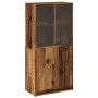 Aparador con puertas madera ingeniería envejecida 68x37x142 cm de , Aparadores - Ref: Foro24-3318722, Precio: 136,96 €, Descu...