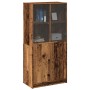 Aparador con puertas madera ingeniería envejecida 68x37x142 cm de , Aparadores - Ref: Foro24-3318722, Precio: 138,94 €, Descu...