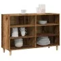 Aparador de madera ingeniería madera envejecida 103,5x35x70 cm de , Taquillas y armarios de almacenamiento - Ref: Foro24-8564...