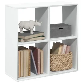 White engineering wooden divider bookshelf 69.5x29x69.5 cm by , Bookcases and shelves - Ref: Foro24-858003, Price: 43,73 €, D...