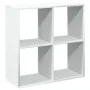 Librería divisora madera ingeniería blanca 69,5x29x69,5 cm de , Librerías y estanterías - Ref: Foro24-858003, Precio: 43,73 €...
