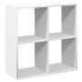 Librería divisora madera ingeniería blanca 69,5x29x69,5 cm de , Librerías y estanterías - Ref: Foro24-858003, Precio: 44,35 €...