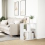 Librería divisora madera ingeniería blanca 69,5x29x69,5 cm de , Librerías y estanterías - Ref: Foro24-858003, Precio: 44,35 €...