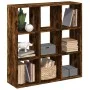 Librería divisora madera roble ahumado 102x29x103,5 cm de , Librerías y estanterías - Ref: Foro24-858043, Precio: 75,19 €, De...