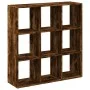 Librería divisora madera roble ahumado 102x29x103,5 cm de , Librerías y estanterías - Ref: Foro24-858043, Precio: 75,19 €, De...