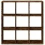 Librería divisora madera roble ahumado 102x29x103,5 cm de , Librerías y estanterías - Ref: Foro24-858043, Precio: 75,19 €, De...
