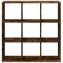 Librería divisora madera roble ahumado 102x29x103,5 cm de , Librerías y estanterías - Ref: Foro24-858043, Precio: 76,35 €, De...