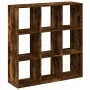 Librería divisora madera roble ahumado 102x29x103,5 cm de , Librerías y estanterías - Ref: Foro24-858043, Precio: 75,19 €, De...