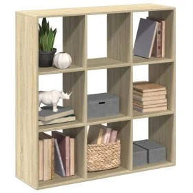 Librería divisor madera ingeniería roble Sonoma 102x29x103,5 cm de , Librerías y estanterías - Ref: Foro24-858041, Precio: 79...