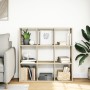 Librería divisor madera ingeniería roble Sonoma 102x29x103,5 cm de , Librerías y estanterías - Ref: Foro24-858041, Precio: 80...