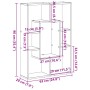 Estantería de madera de ingeniería blanco 63x20x90 cm de , Librerías y estanterías - Ref: Foro24-858138, Precio: 47,11 €, Des...