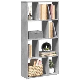 Estantería de madera de ingeniería gris hormigón 60x20x120 cm de , Librerías y estanterías - Ref: Foro24-858150, Precio: 59,3...