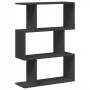 Librería divisora 3 niveles madera ingeniería negra 70x24x97 cm de , Librerías y estanterías - Ref: Foro24-858112, Precio: 45...