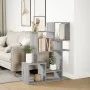 Librería divisora madera ingeniería gris Sonoma 92x29x112 cm de , Librerías y estanterías - Ref: Foro24-858125, Precio: 60,26...
