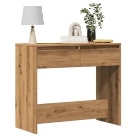 Handgefertigter Eichenholz-Konsolentisch aus Ingenieurholz, 89x41x76,5 cm. von , Seitentische - Ref: Foro24-856775, Preis: 75...