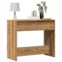 Mesa consola madera de ingeniería roble artesanal 89x41x76,5 cm de , Mesas auxiliares - Ref: Foro24-856775, Precio: 75,76 €, ...