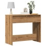 Mesa consola madera de ingeniería roble artesanal 89x41x76,5 cm de , Mesas auxiliares - Ref: Foro24-856775, Precio: 77,59 €, ...