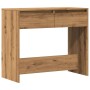 Mesa consola madera de ingeniería roble artesanal 89x41x76,5 cm de , Mesas auxiliares - Ref: Foro24-856775, Precio: 77,59 €, ...