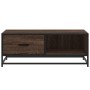 Mesa de centro madera ingeniería metal marrón 90x57x35 cm de , Mesas de centro - Ref: Foro24-848758, Precio: 69,90 €, Descuen...