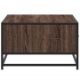 Mesa de centro madera ingeniería metal marrón 90x57x35 cm de , Mesas de centro - Ref: Foro24-848758, Precio: 69,90 €, Descuen...