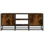 Mueble TV metal y madera ingeniería roble ahumado 100x35x41 cm de , Muebles TV - Ref: Foro24-848836, Precio: 62,16 €, Descuen...