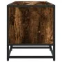 Mueble TV metal y madera ingeniería roble ahumado 100x35x41 cm de , Muebles TV - Ref: Foro24-848836, Precio: 62,16 €, Descuen...