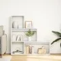 Librería divisora 3 niveles madera blanca 123x29x123 cm de , Librerías y estanterías - Ref: Foro24-857985, Precio: 64,37 €, D...