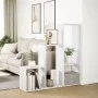 Librería divisora 3 niveles madera blanca 123x29x123 cm de , Librerías y estanterías - Ref: Foro24-857985, Precio: 64,37 €, D...