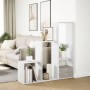 Librería divisora 3 niveles madera blanca 123x29x123 cm de , Librerías y estanterías - Ref: Foro24-857985, Precio: 60,56 €, D...