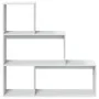 Librería divisora 3 niveles madera blanca 123x29x123 cm de , Librerías y estanterías - Ref: Foro24-857985, Precio: 64,37 €, D...