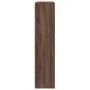 Librería divisora 3 niveles madera marrón roble 123x29x123 cm de , Librerías y estanterías - Ref: Foro24-857991, Precio: 59,5...