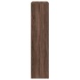 Librería divisora 3 niveles madera marrón roble 123x29x123 cm de , Librerías y estanterías - Ref: Foro24-857991, Precio: 60,6...