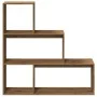 Librería divisora 4 niveles madera roble artisan 123x29x123 cm de , Librerías y estanterías - Ref: Foro24-857993, Precio: 71,...