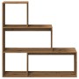 Librería divisora 4 niveles madera roble artisan 123x29x123 cm de , Librerías y estanterías - Ref: Foro24-857993, Precio: 72,...